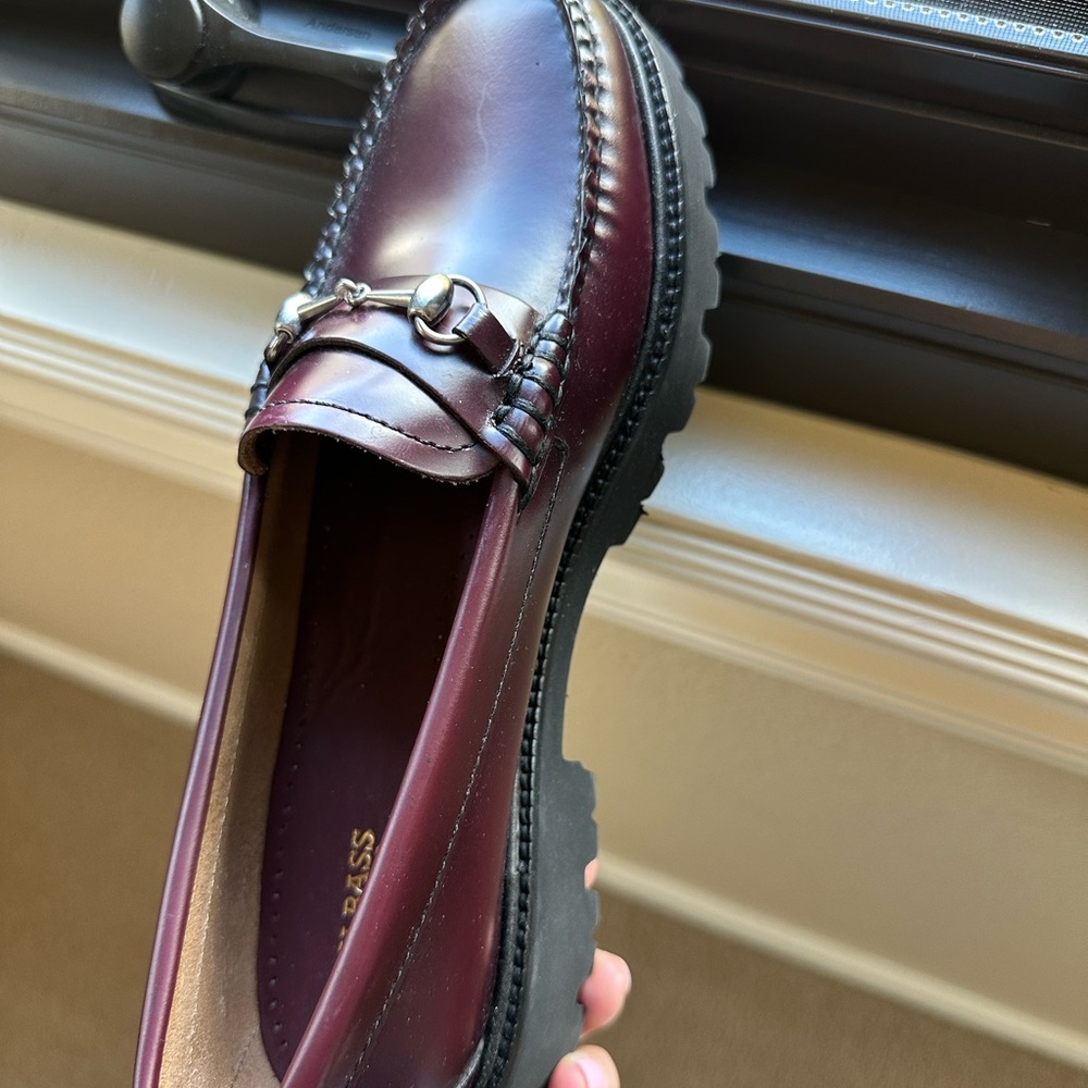 NWOT G.H. Bass Weejuns Women's Burgundy Loafers Never Worn - Picture 10 of 13
